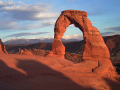 Delicate Arch with background of La Sal Mountains