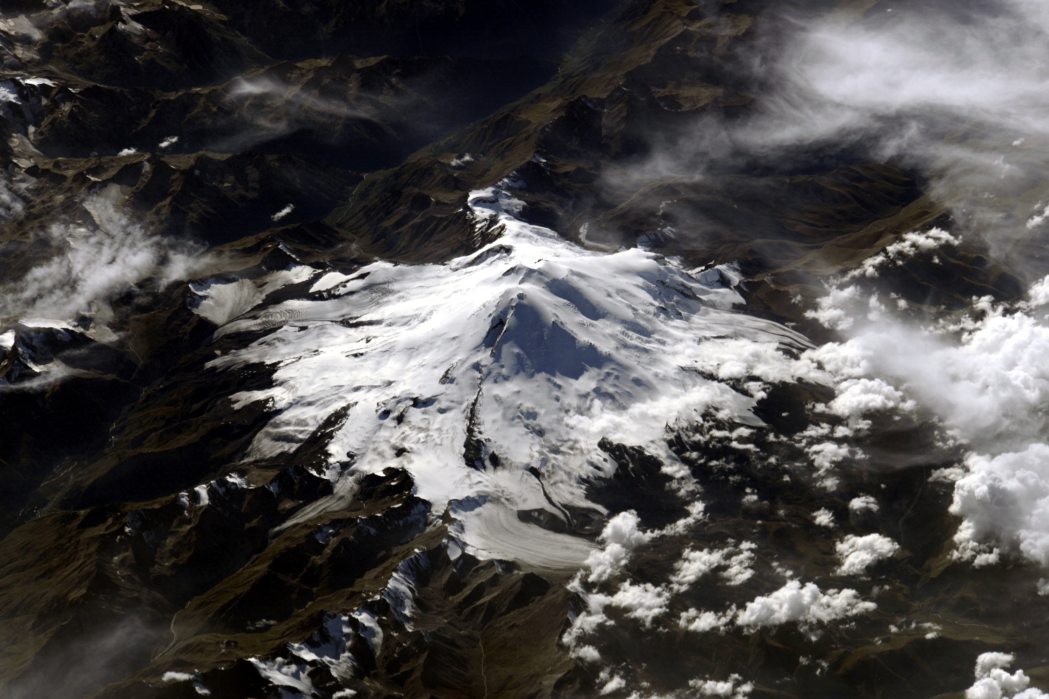 elbrus satelitska snimka